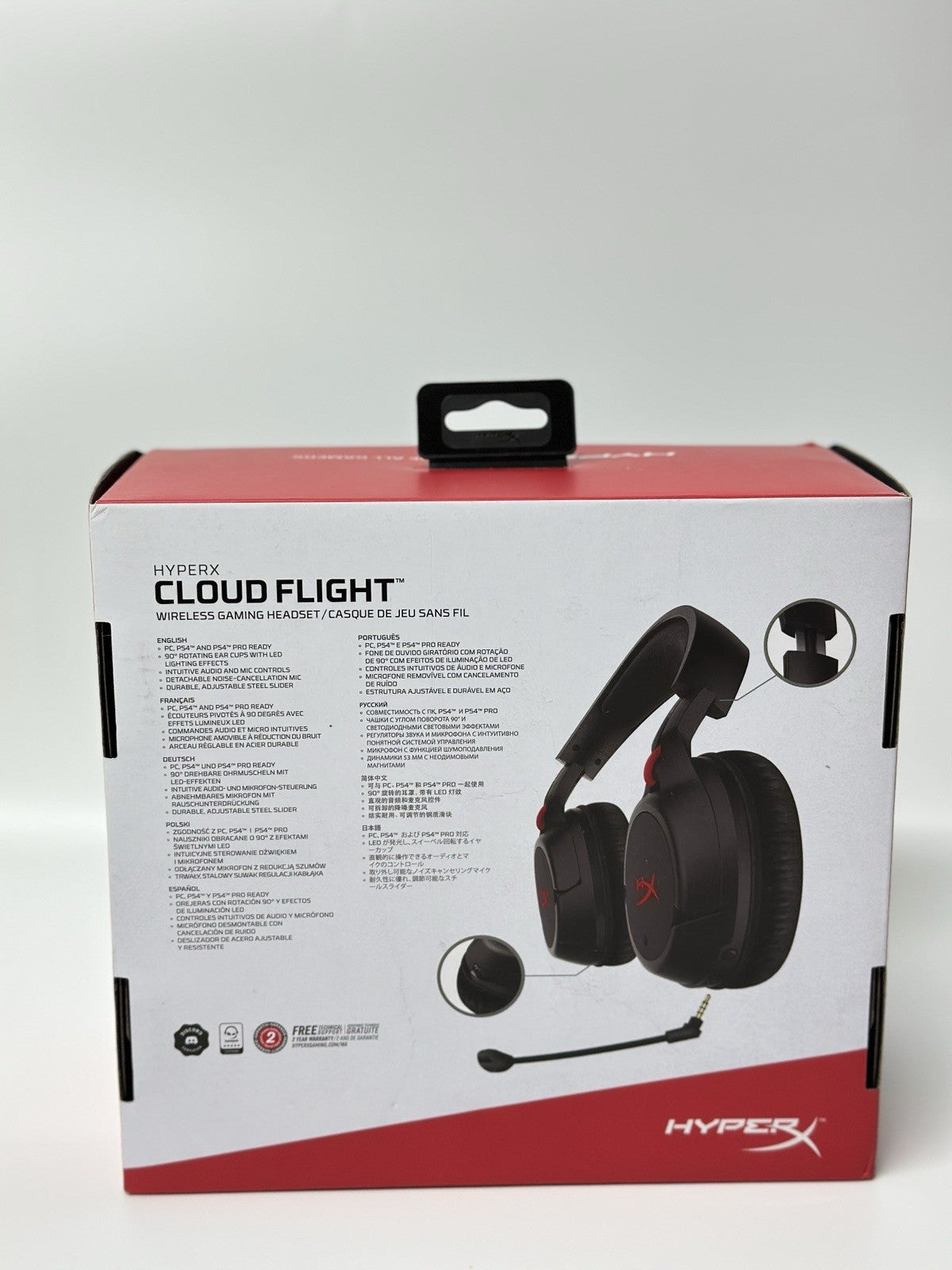 HyperX Cloud Flight Core Wireless Over the Ear Headphones - Black