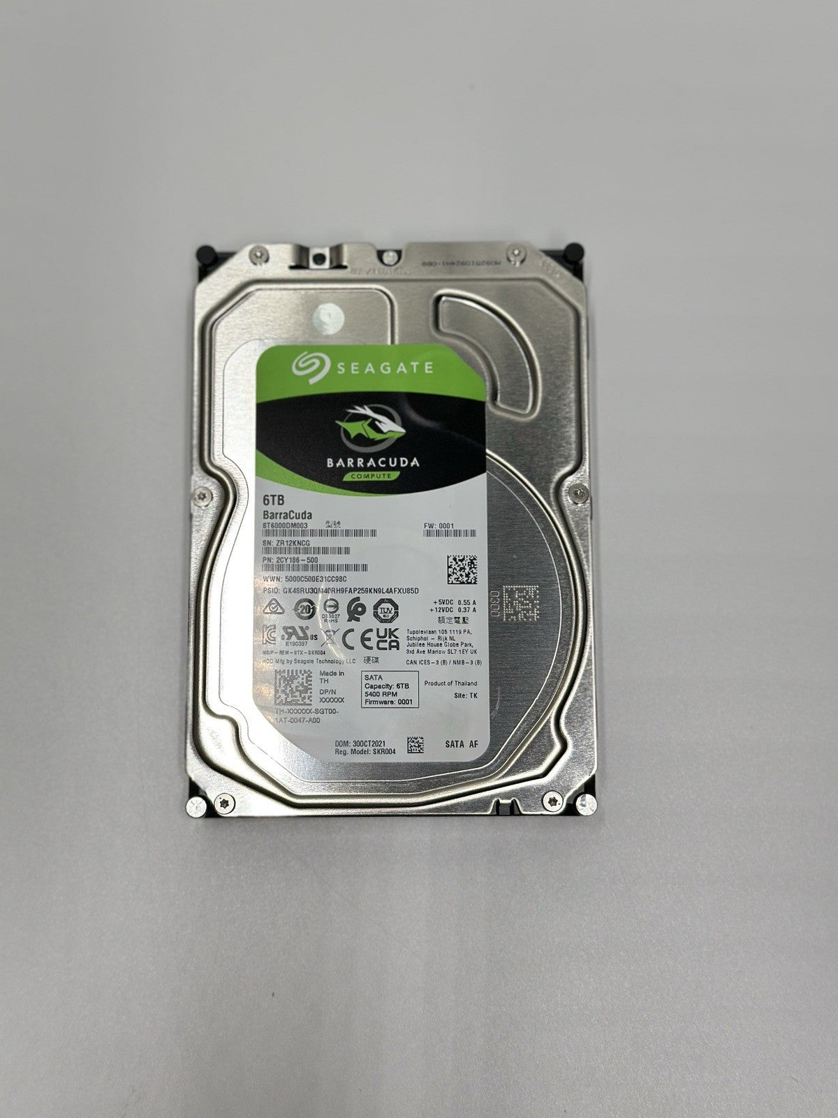Seagate BarraCuda 6TB 3.5 inch SATA 6 Gbit Internal Hard Drive for PC