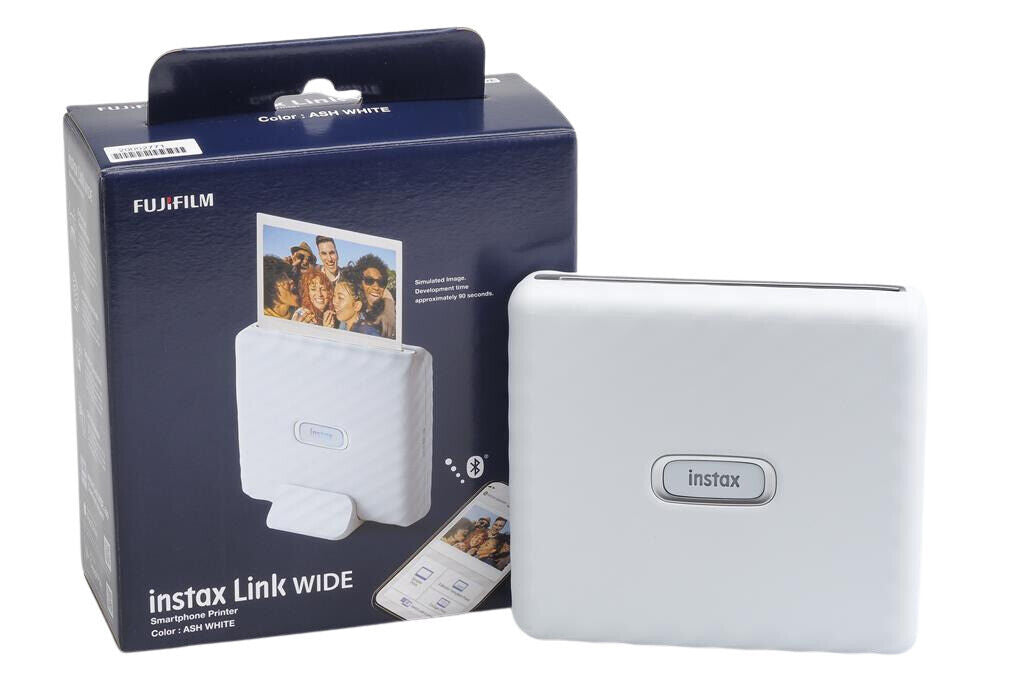 Fujifilm INSTAX Link WIDE Mobile Printer - Ash White