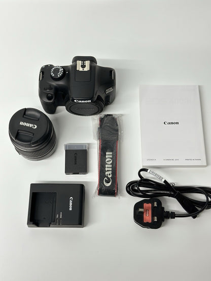 Canon EOS 4000D 18 MP Digital SLR Camera Kit - Black