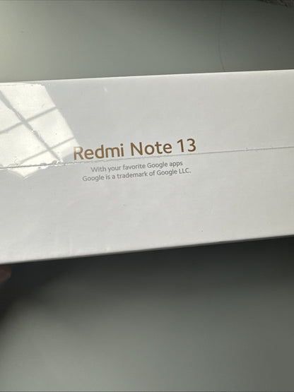 Xiaomi Redmi Note13 4G- 128GB - 6GB RAM - Midnight BLACK - Brand New -UK Version