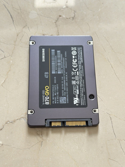 Samsung 870 QVO 4TB 2.5" SATA III Internal SSD (MZ-77Q4T0BW)