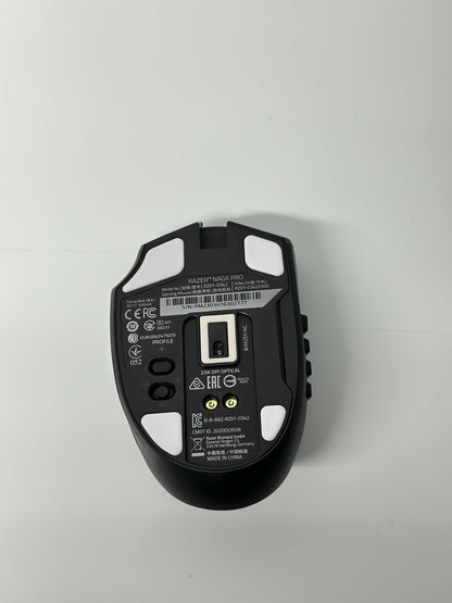 Razer Naga Pro Modular Wireless Gaming Mouse with 3 Swappable Side Plates -...