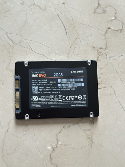 Samsung 860 EVO 250GB, Internal, 2.5" (MZ-76E250B/EU) Solid Hard Drive