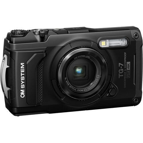 Olympus OM System Tough TG-7 Waterproof Digital Compact Camera - Black