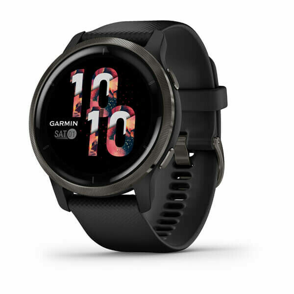 Garmin Venu 2 GPS Watch - Slate Stainless Steel Bezel