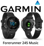 Garmin Forerunner 245 Music Black Plastic Case Black Band Strap GPS Watch -...
