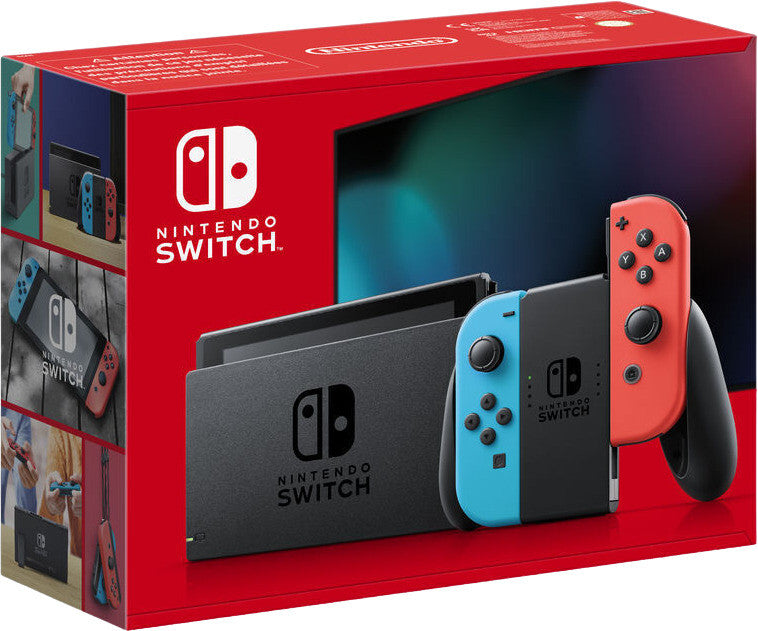 Nintendo Switch Joy-Con 32GB Video Game Console - Neon Red/Neon Blue/Grade A!